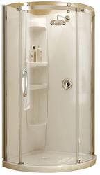 Maax 105753-000-001-00 Olympia Shower Panel, 36 in L, 36 in W, 78 in H, Acrylic, Direct-to-Stud Installation, White