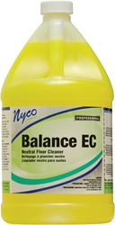 nyco NL158-G4 Floor Cleaner, 1 gal, Liquid, Citrus Lemon, Yellow, Pack of 4