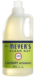 Mrs. Meyers Clean Day 14631 Laundry Detergent, 64 oz Bottle, Liquid, Lemon Verbena