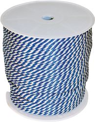 Wellington 46446 Derby Rope, 3/8 in Dia, 500 ft L, 183 lb Working Load, Polypropylene, Blue/White