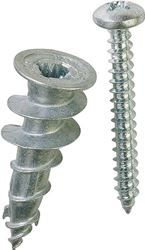 E-Z Ancor 29503 Hollow Wall Anchor, 1-1/4 in L, Zinc, Zinc, 50 lb