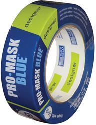 IPG PMD36 Masking Tape, 60 yd L, 1.41 in W, Crepe Paper Backing, Dark Blue