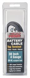 CCI Maximum Energy 38-4 Battery Cable, 4 AWG Wire, Black Sheath