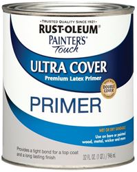 Rust-Oleum 1980502 Primer, Flat, Gray, 1 qt, Can