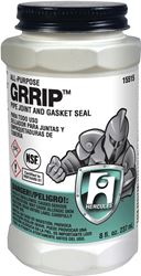 Hercules GRRIP 15515 Pipe Joint and Gasket Seal, 8 oz Can, Liquid, Paste, Black