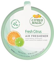 Citrus Magic 616472870 Air Freshener, 8 oz, Fresh Citrus, 350 sq-ft Coverage Area, 6 to 8 weeks-Day Freshness, Pack of 6