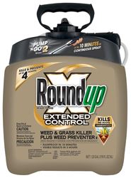 Roundup EXTENDED CONTROL 5725070 Weed and Grass Killer Plus Weed Preventer II, Liquid, Spray Application, 1.33 gal