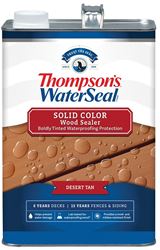 Thompsons WaterSeal TH.093701-16 Wood Sealer, Solid, Desert Tan, 1 gal, Pack of 4