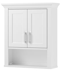 Craft + Main Hollis Series HOWW2428 Bathroom Cabinet, 2-Door, 1-Shelf, Wood, White