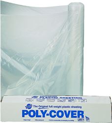 Orgill Poly 4X16-C Poly Film, 100 ft L, 16 ft W, Clear