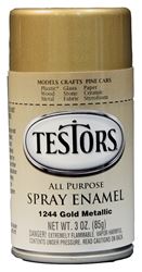 Testors 1244T Craft Paint, Metallic, Gold, 3 oz, Bottle