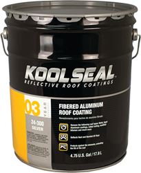 Kool Seal KS0024300-20 Roof Coating, Silver, 5 gal, Pail, Liquid