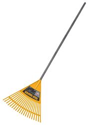 True Temper KLRO Kids Poly Leaf Rake, 2-1/4 in L Head, 18 in W Head, 20-Tine, Poly Head, 42 in L Handle