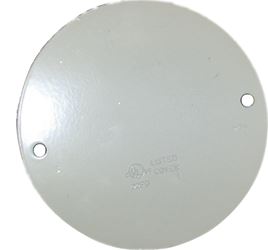 BWF CC-4WV Ceiling Outlet Cover, 5 in Dia, Round, Aluminum, White, Powder-Coated