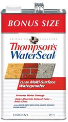 Thompsons WaterSeal TH.024111-03 Waterproofer, Clear, 1.2 gal, Can, Pack of 4