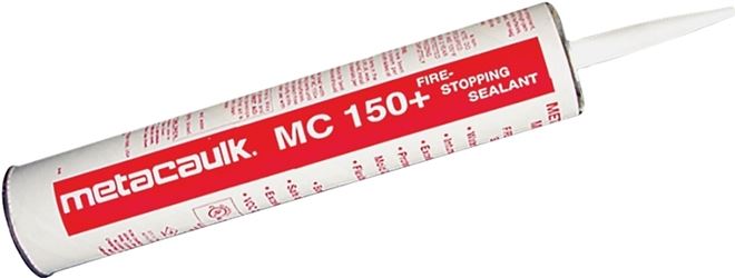 Metacaulk MC 150+ Series 66648 Firestop Sealant, Red, 40 to 120 deg F, 10.3 oz Cartridge