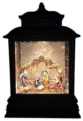 Hometown Holidays 92705 Acrylic Lantern with Bethlehem SCN, Battery Operated