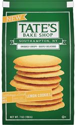 Tates Bake Shop 1003679 Cookies, Lemon, 7 oz, Bag, Pack of 12