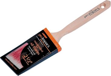Linzer WC 2160-2.5 Paint Brush, 2-1/2 in W, 2-3/4 in L Bristle, Polyester Bristle, Sash Handle