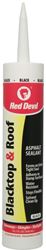 Red Devil 0636 Blacktop Repair Sealant, Paste, Black, Solvent, 10.1 fl-oz Cartridge, Pack of 12