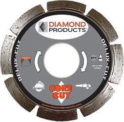 Diamond Products 22783 Circular Saw Blade, 6 in Dia, 7/8 in Arbor, Applicable Materials: Concrete