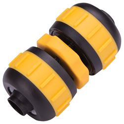 Landscapers Select GC628 Hose Mender, 5/8 to 3/4 in, Plastic, Yellow and Black