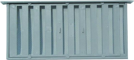 Witten Vent PMS-1 Foundation Vent, 40 sq-in Net Free Ventilating Area, Polypropylene, Gray, Pack of 12