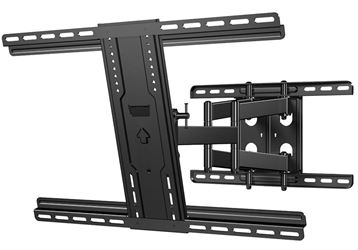 Sanus LLF122-B1 Full-Motion TV Mount, Steel, Black, Wall, For: 42 to 90 in Flat-Panel TVs Weighing Up to 125 lb