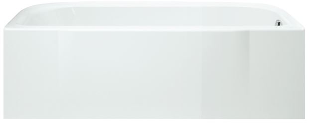 Sterling Accord Series 71141120-0 Bathtub, 34 gal Capacity, 60 in L, 30 in W, 18 in H, Alcove Installation, White