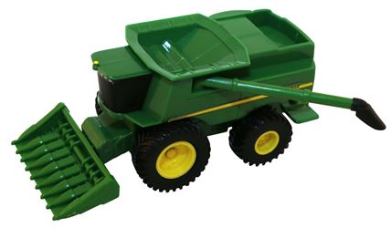 John Deere Toys Collect N Play Series 46585 Mini Combine Toy with Grain Head, 3 Years and Up