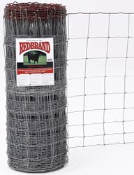 Red Brand 70046 Field Fence, 330 ft L, 39 in H, 12-1/2 Gauge, Steel, Galvanized
