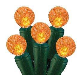 Hometown Holidays 2339/U14E320G Light Set, 4.8 W, 70-Lamp, LED Lamp, Orange Lamp, 25,000 hr Average Life, Pack of 12