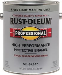 RUST-OLEUM PROFESSIONAL K7789402 Protective Enamel, Gloss, Light Machine Gray, 1 gal Can, Pack of 2