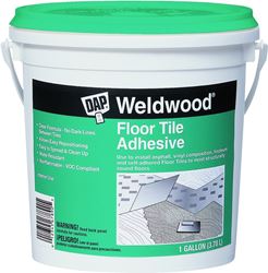DAP 00137 Floor Tile Adhesive, Clear, 1 gal Pail