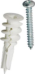 E-Z Ancor 11353 Wall Anchor, 1-5/16 in L, Fiber Reinforced Nylon, 50 lb