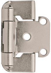 Amerock BPR7550G10 Hinge, 1/2 in Overlay, Satin Nickel