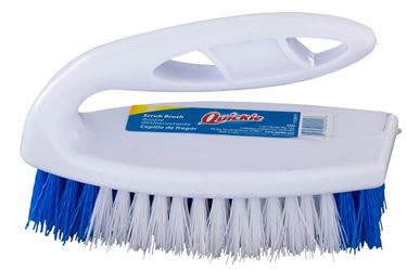 Quickie 202ZQK Scrub Brush, Polypropylene Bristle, Blue Bristle, 2-3/4 in W Brush, 6-1/4 in OAL