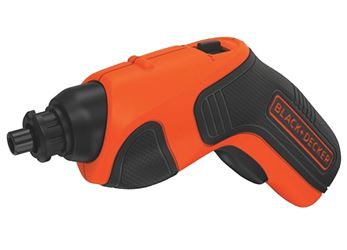 Black+Decker BDCS20C Screwdriver, Battery Included, 4 V, 1.4 Ah, 1/4 in Chuck, Hex Chuck