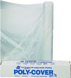 Orgill Poly 4X24-C Poly Film, 100 ft L, 24 ft W, Clear