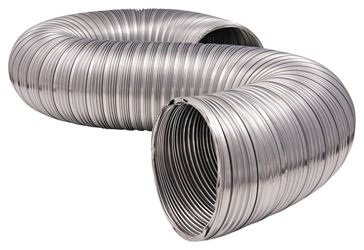 Dundas Jafine MFX45X Semi-Rigid Duct, 5 ft L, Aluminum