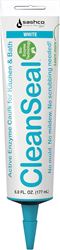 Sashco CleanSeal 11070 Caulk, White, 4 to 5 days Curing, 40 to 100 deg F, 6 oz, Tube