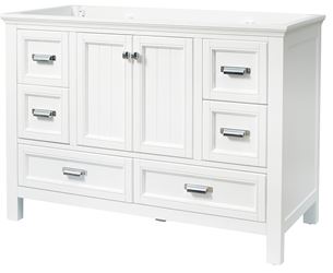 Craft + Main Brantley Series BAWV4822D Bathroom Vanity, 48 in W Cabinet, 21-1/2 in D Cabinet, 34 in H Cabinet, Wood