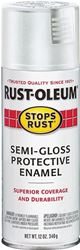 Rust-Oleum 7797830 Rust Preventative Spray Paint, Semi-Gloss, White, 12 oz, Can