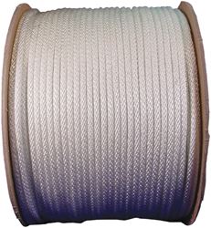 Wellington 10093 Rope, 3/16 in Dia, 500 ft L, 44 lb Working Load, Nylon, White