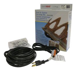 EasyHeat ADKS Series ADKS400 Roof and Gutter De-Icing Cable, 80 ft L, 120 V, 400 W