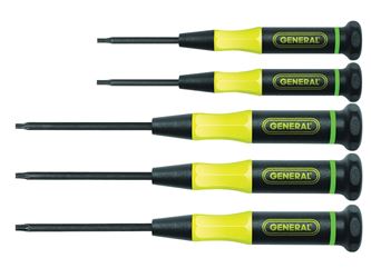 General 711 Torx Screwdriver Set, Steel, Black Oxide/Nickel