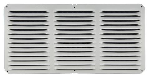 Lomanco LomanCool C816W Cornice Vent, 8 in L, 16 in W, 65 sq-ft Net Free Ventilating Area, Aluminum, White, Pack of 12