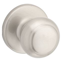 Kwikset 200CV15RCALRCSV1 Passage Door Knob, 1-7/8 in Dia Knob, Metal, Satin Nickel