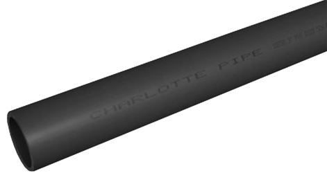 Charlotte Pipe PVC 10007 0600 Pipe, 3/4 in, 20 ft L, SCH 80 Schedule, PVC, Gray