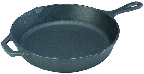 Lodge L14SK3 Pre-Seasoned Skillet, 15 in Dia, Cast Iron, Black